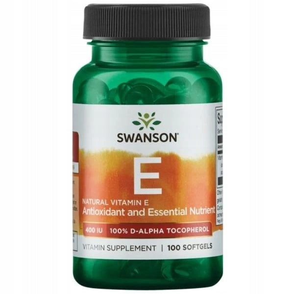 Swanson Natural Vitamin E 400IU 100 capsules VITAMIN E NATURAL