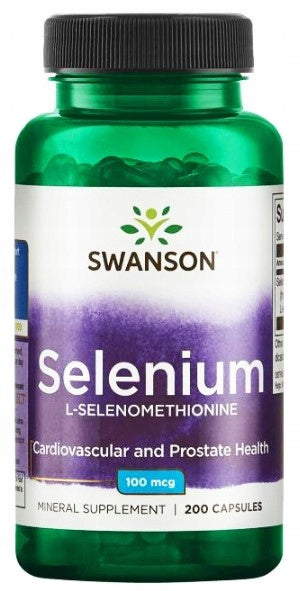 Swanson Selenium 100mcg 200caps. Organic Form Immunity Thyroid Hair Packaging status original