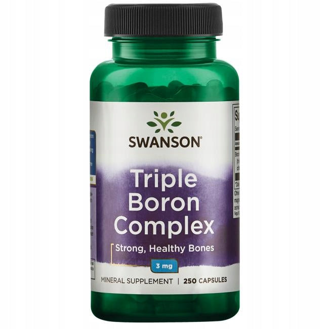 Swanson Triple Boron Complex 3mg BOR Strong Bones Testosterone 250caps.