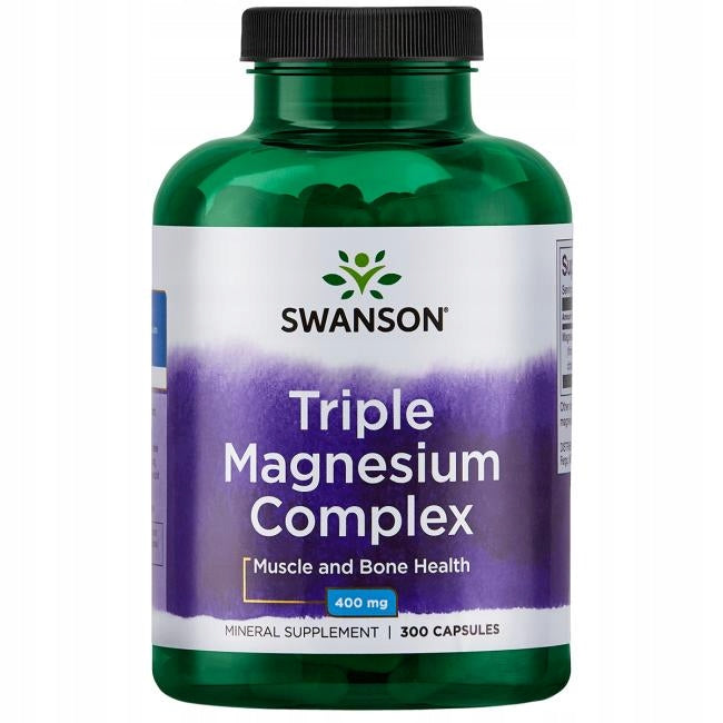 Swanson Triple Magnesium Supports Nerve, Muscle, Bone Health 300k