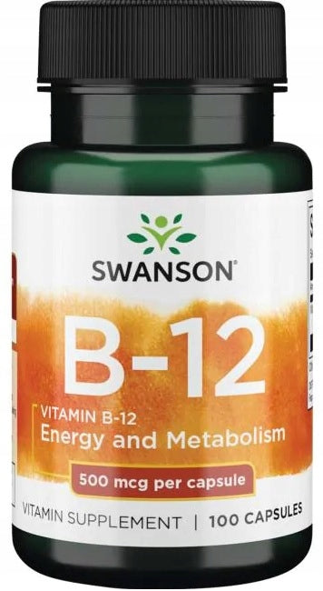 Swanson Vitamin B-12 500mcg Neural System 100 capsules Brand Swanson