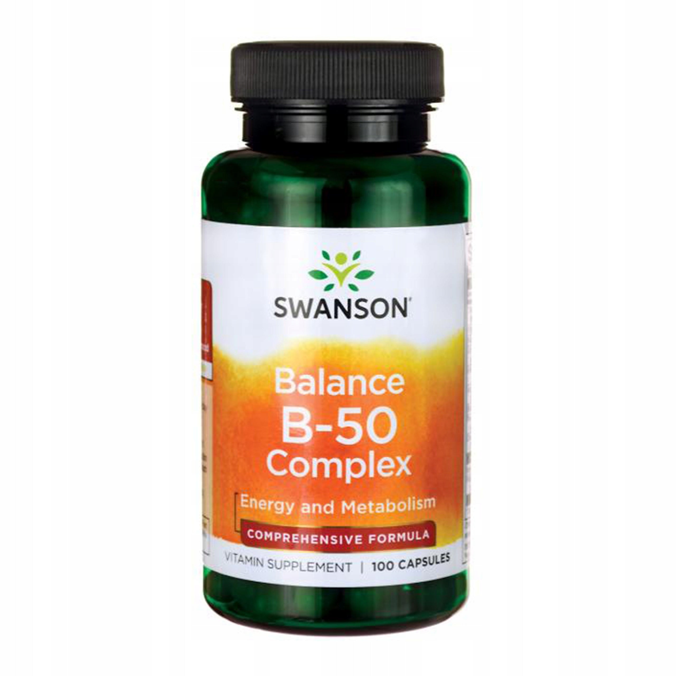 Swanson Vitamin B-50 Complex Group B Vitamin Complex Nervous System 100k Brand Swanson