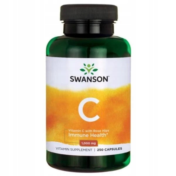 Swanson Vitamin C RoseHip Vitamin C with Wild Rose 1000mg 250caps Immunity