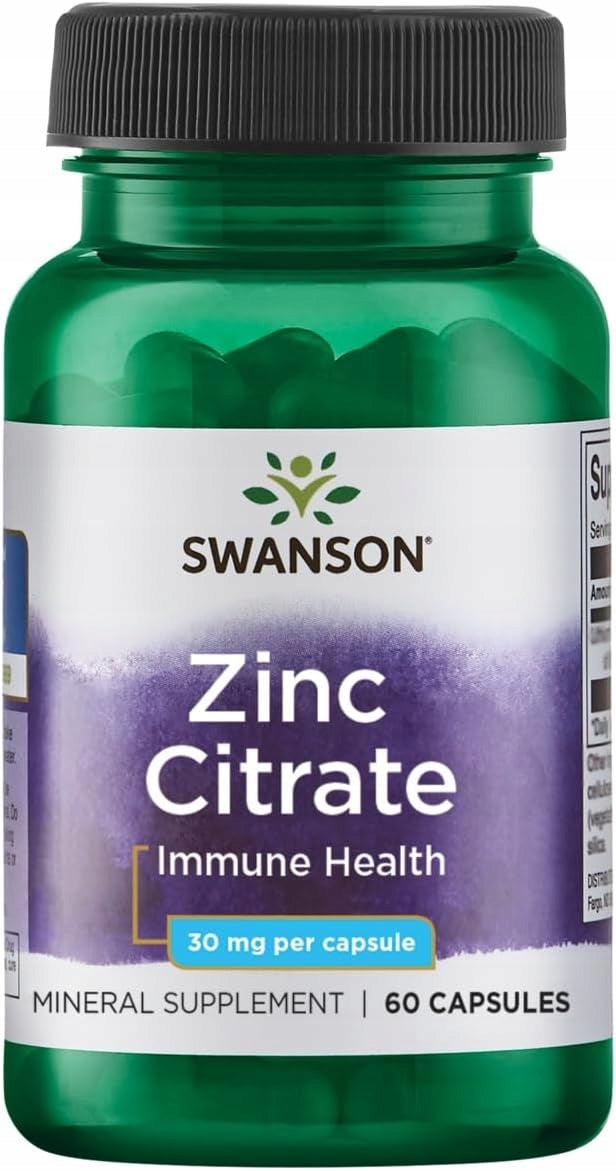 Swanson ZINC CITRATE 30mg 60cap ZINC CITRATE