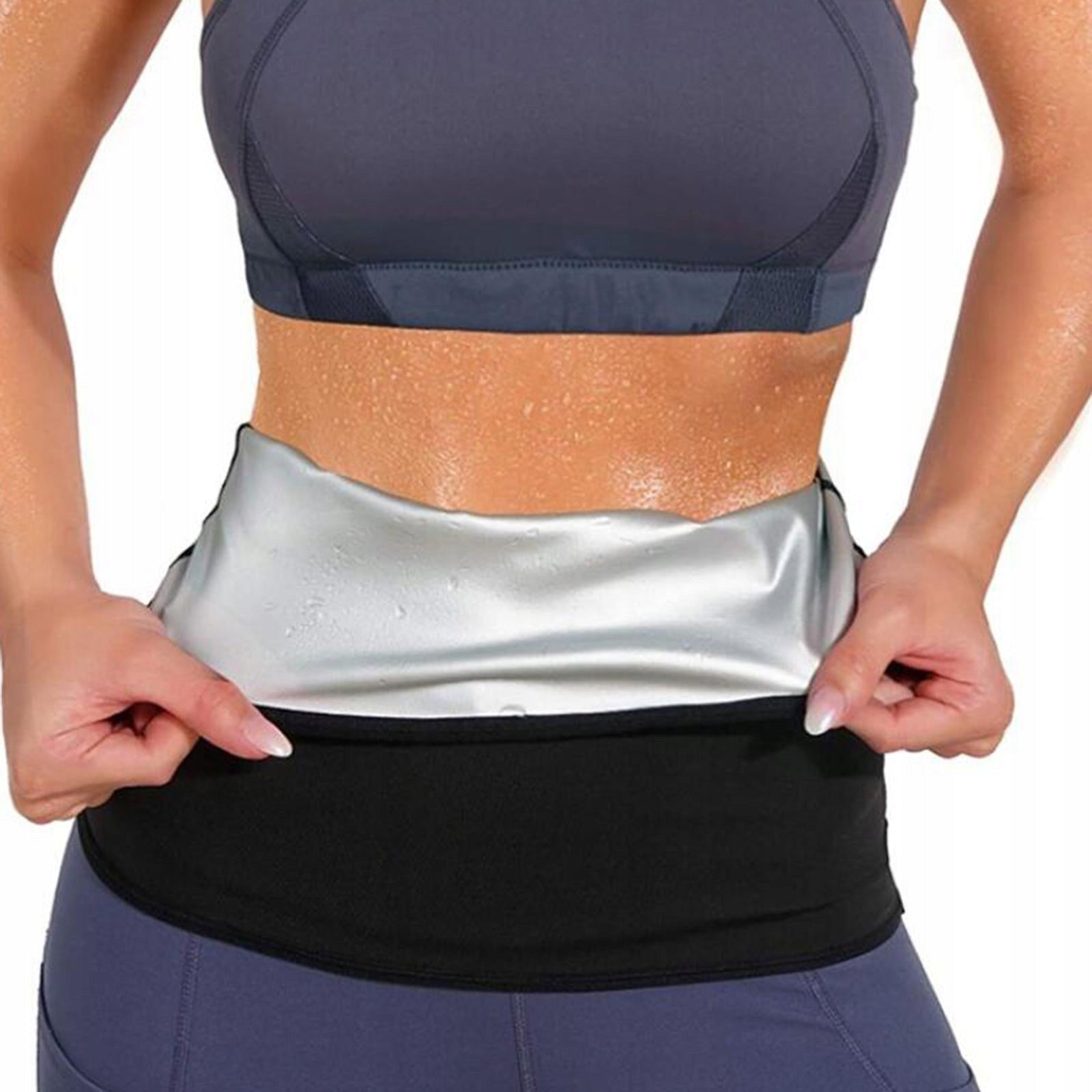 Sweat Waist Trimmer Belly Band Waist Cincher for Pilates Fitness L XL Model Talia Trener Belt Wrap Kobiety Mężczyźni