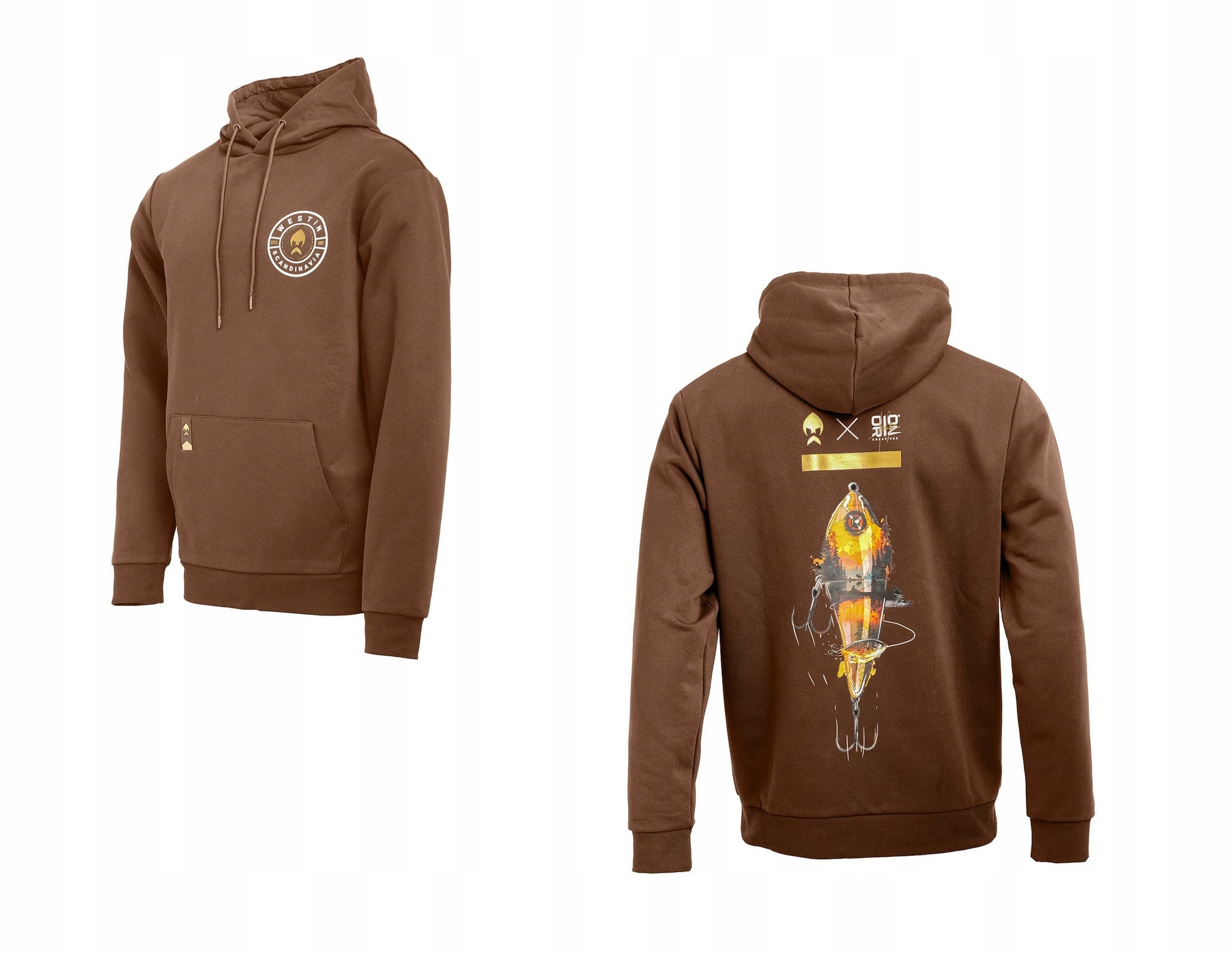 Sweatshirt Westin Swimlure Hoodie brown size 3XL