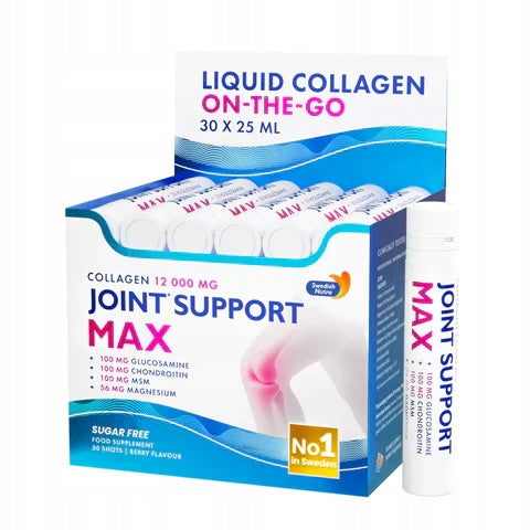 Swedish Nutra Joint Support Max Collagen Shots 12000mg Berry 30 x 25ml Medical device no