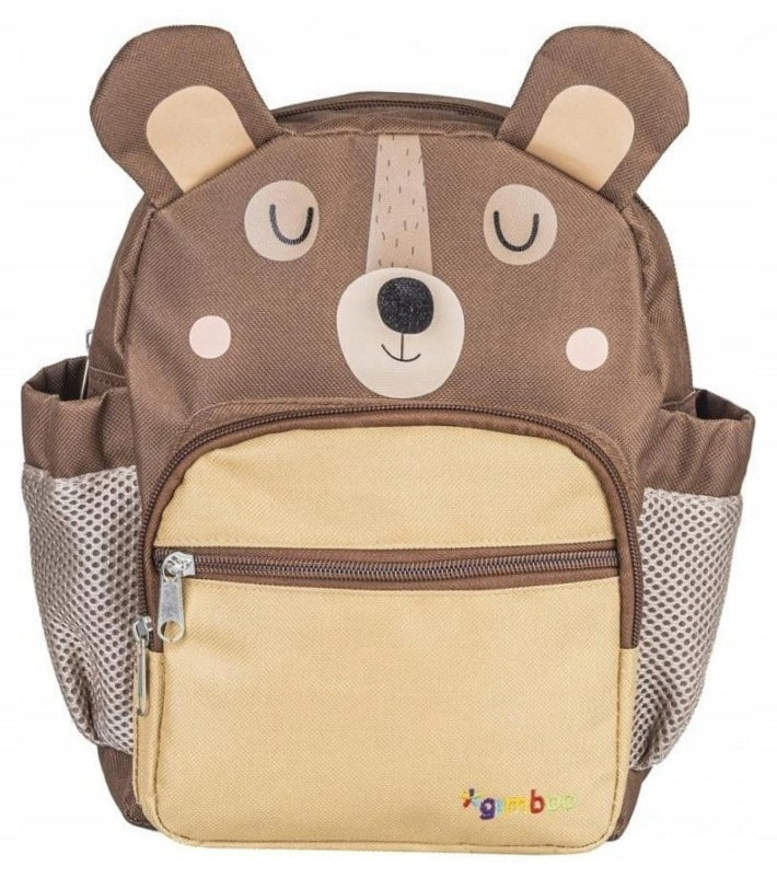 Sweet Animals Bear Brown 3-Chamber Backpack