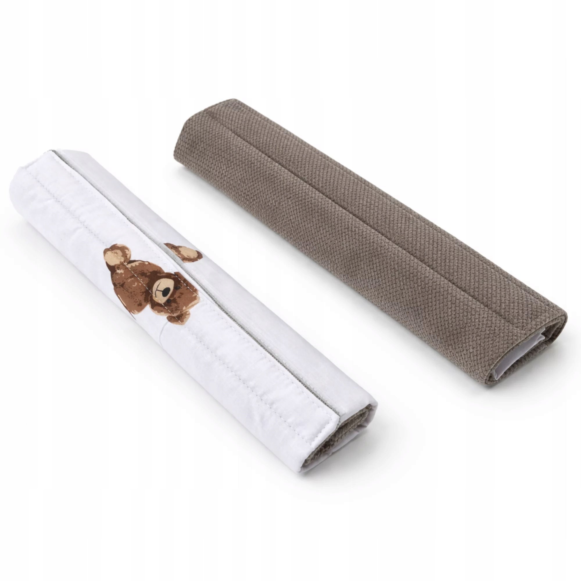 Sweet Teddy Stroller Belt Protectors with Velvet Taupe