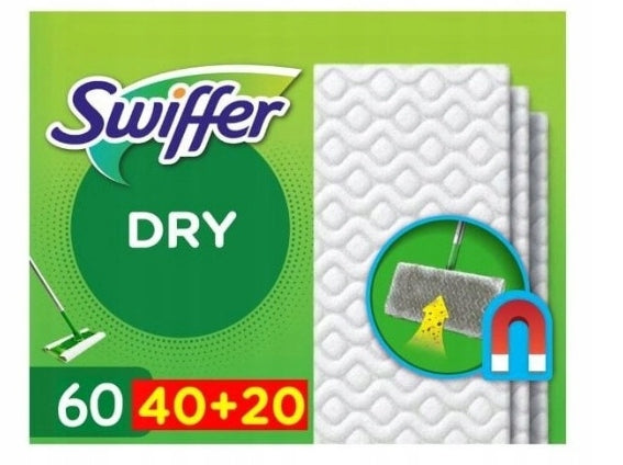Swiffer DRY cloths dry mop inserts 60 pieces