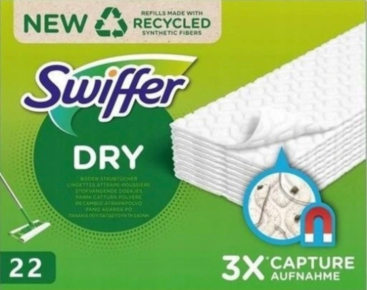 Swiffer Dry Floor Dust Collection Cloths 22 Pieces Cartridge