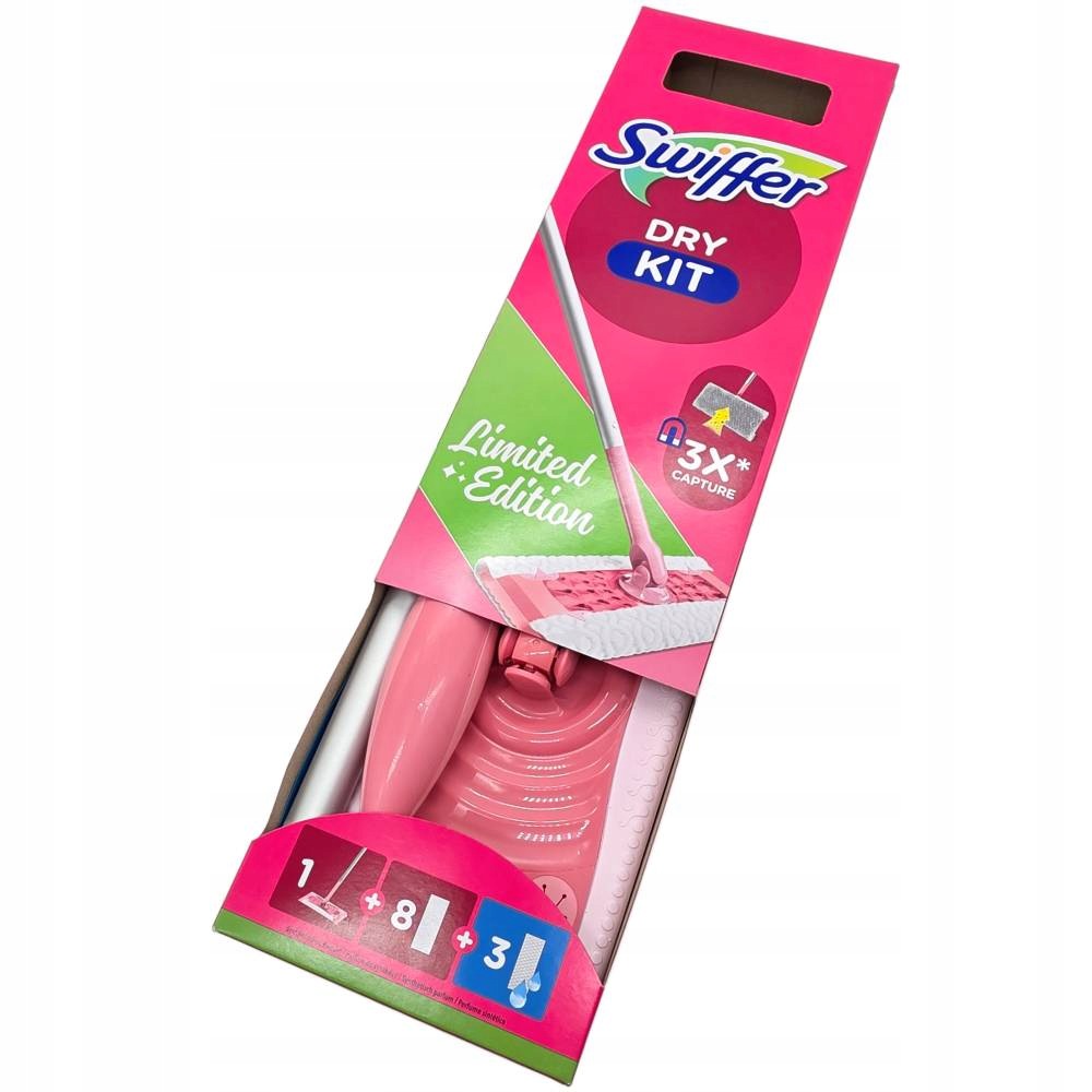 Swiffer Pink Limited Edition, Dry + Wet Mopping Kit