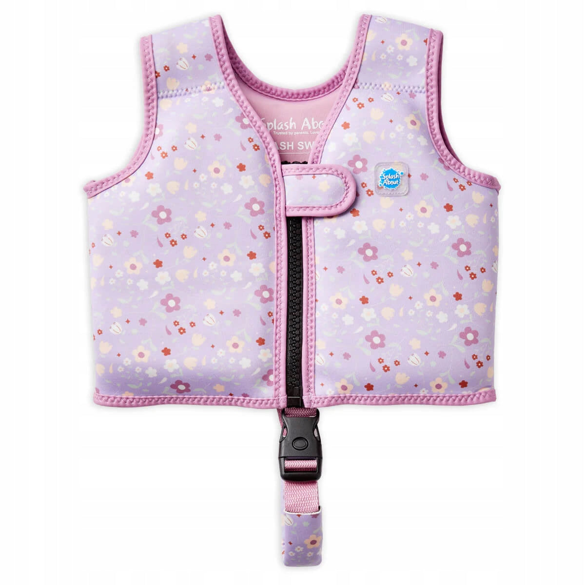 Swim vest Lilac Spring with belt 4-6 years
