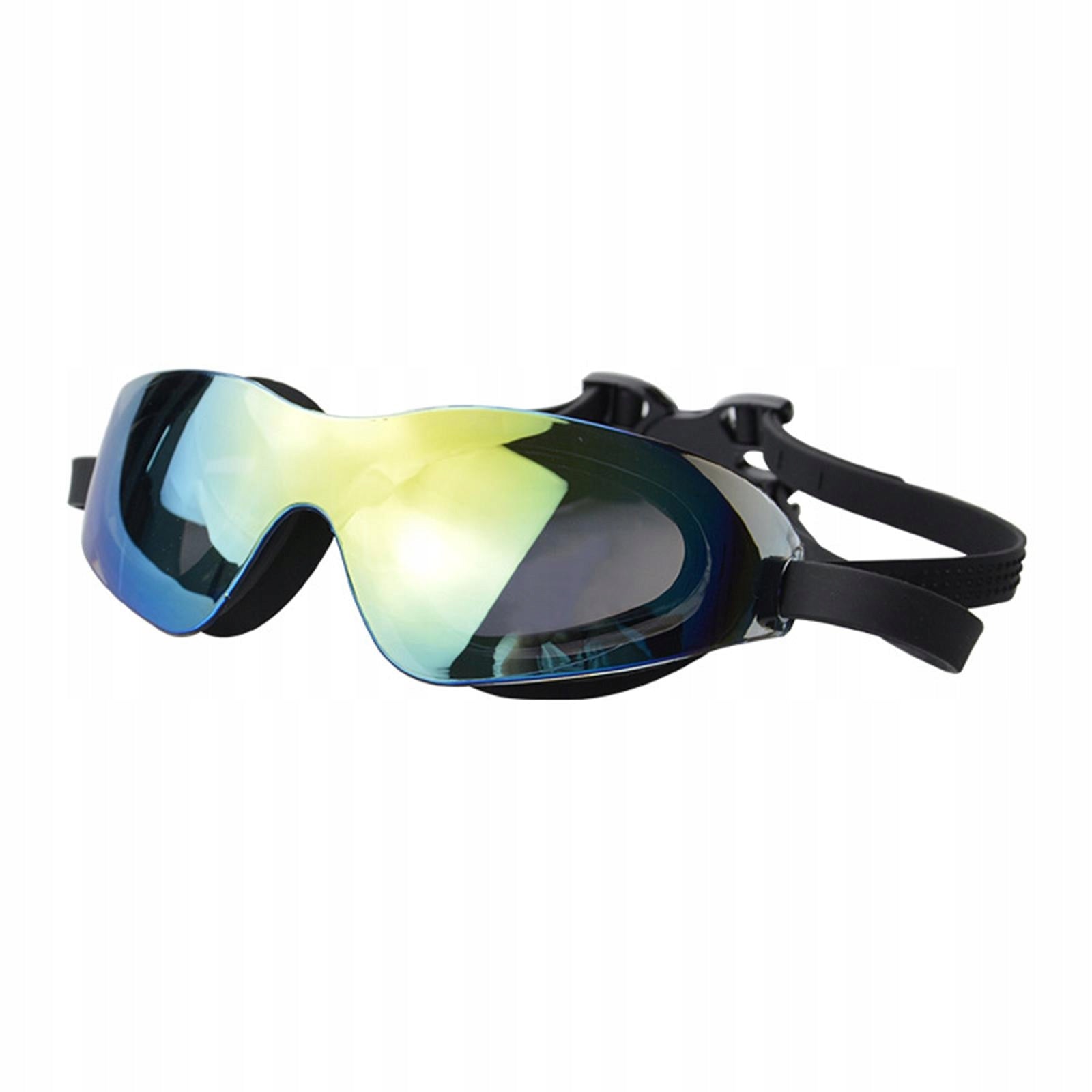 Swimming Goggles Fashionable Clear Vision Leakproof Anti Fog Swimming Black