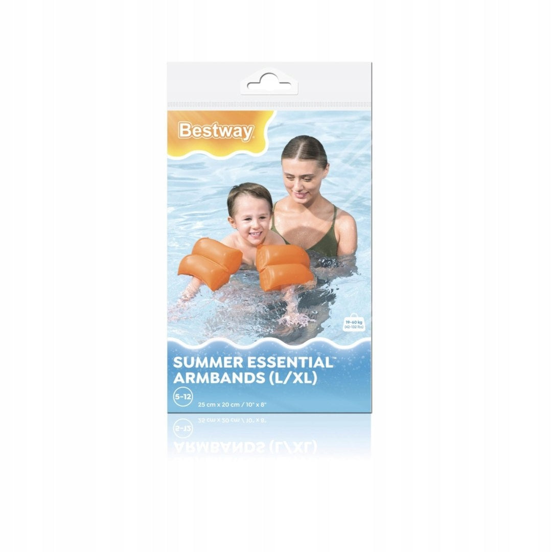 Swimming Learning Sleeves for Kids Orange BESTWAY 25x20cm Packaging status original