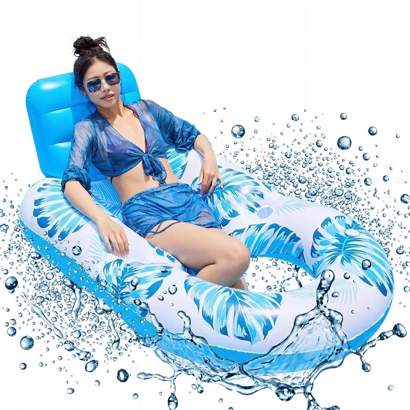 Swimming Mattress Sunbathing Float Water Sun Lounger Inflatable For Water