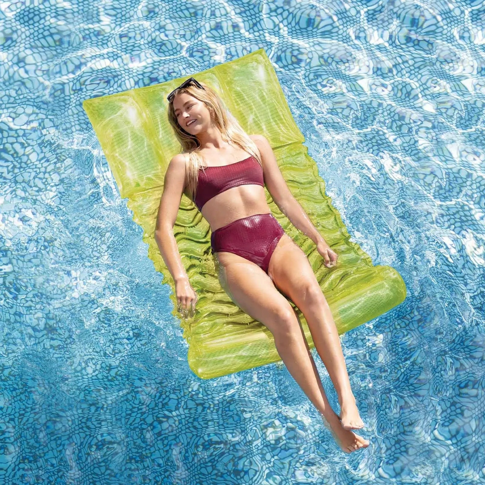 Swimming Mattress Water Hammock Yellow Intex 58725 Manufacturer code 58725Ż