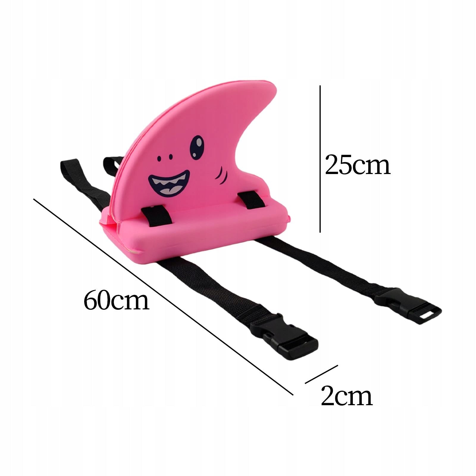 Swimming Shark Fin EVA Water Sports Cute with Adjustable Belt Swimming Pink Packaging status original