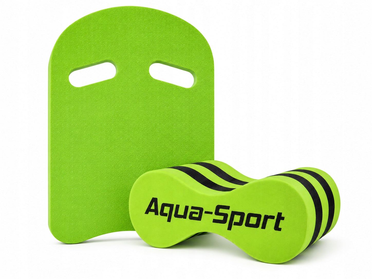 Swimming Training Set Aqua-Sport Kickboard + Pull Buoy Green