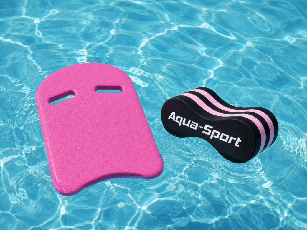 Swimming Training Set Aqua-Sport Kickboard + Pull Buoy Pink Brand AS Aqua-Sport