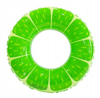 Swimming Wheel Green Orange – Inflatable Wheel for Summer - Large XXL 77cm