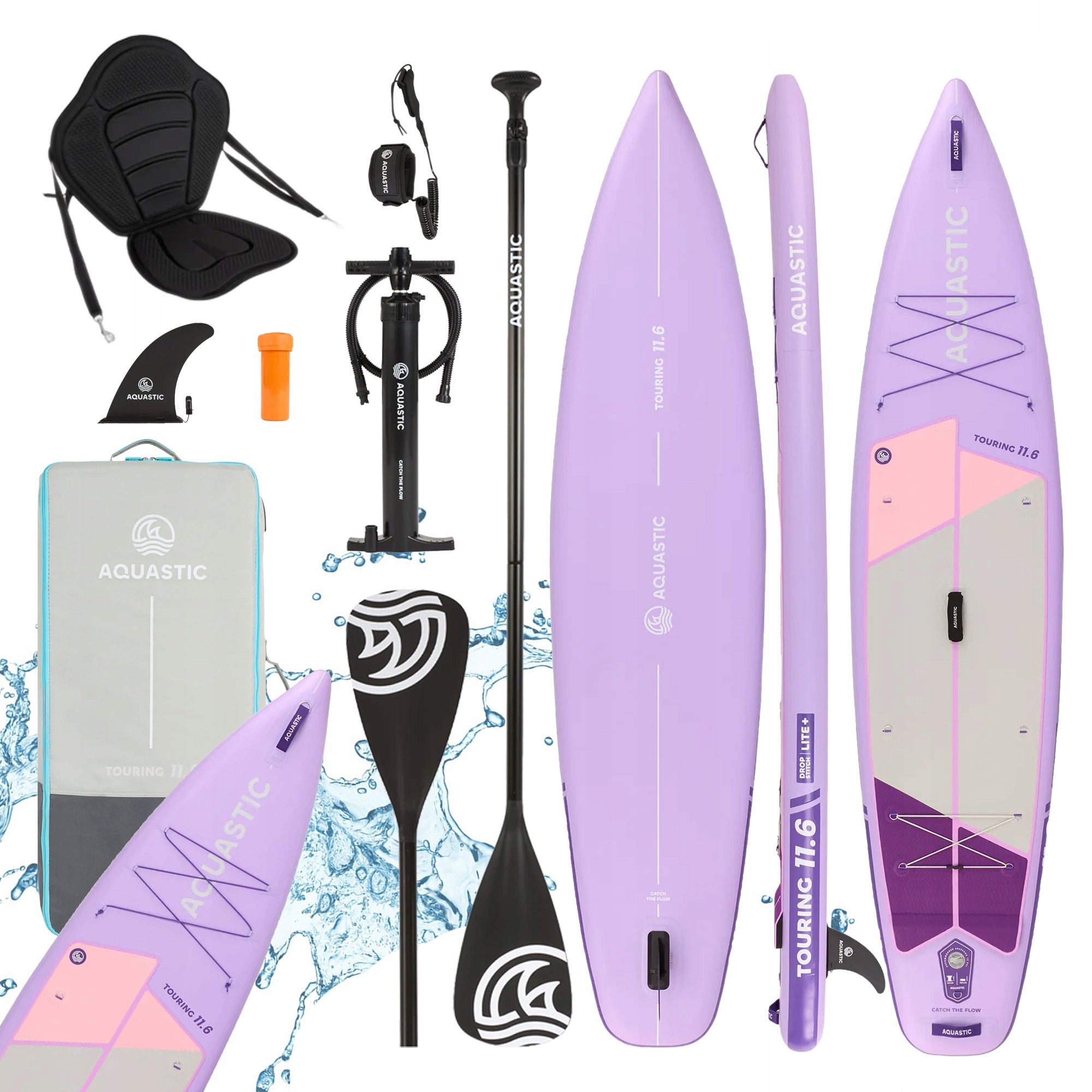Swimming board SUP AQUASTIC Touring 350cm PADDLE PUMP SEAT BACKPACK