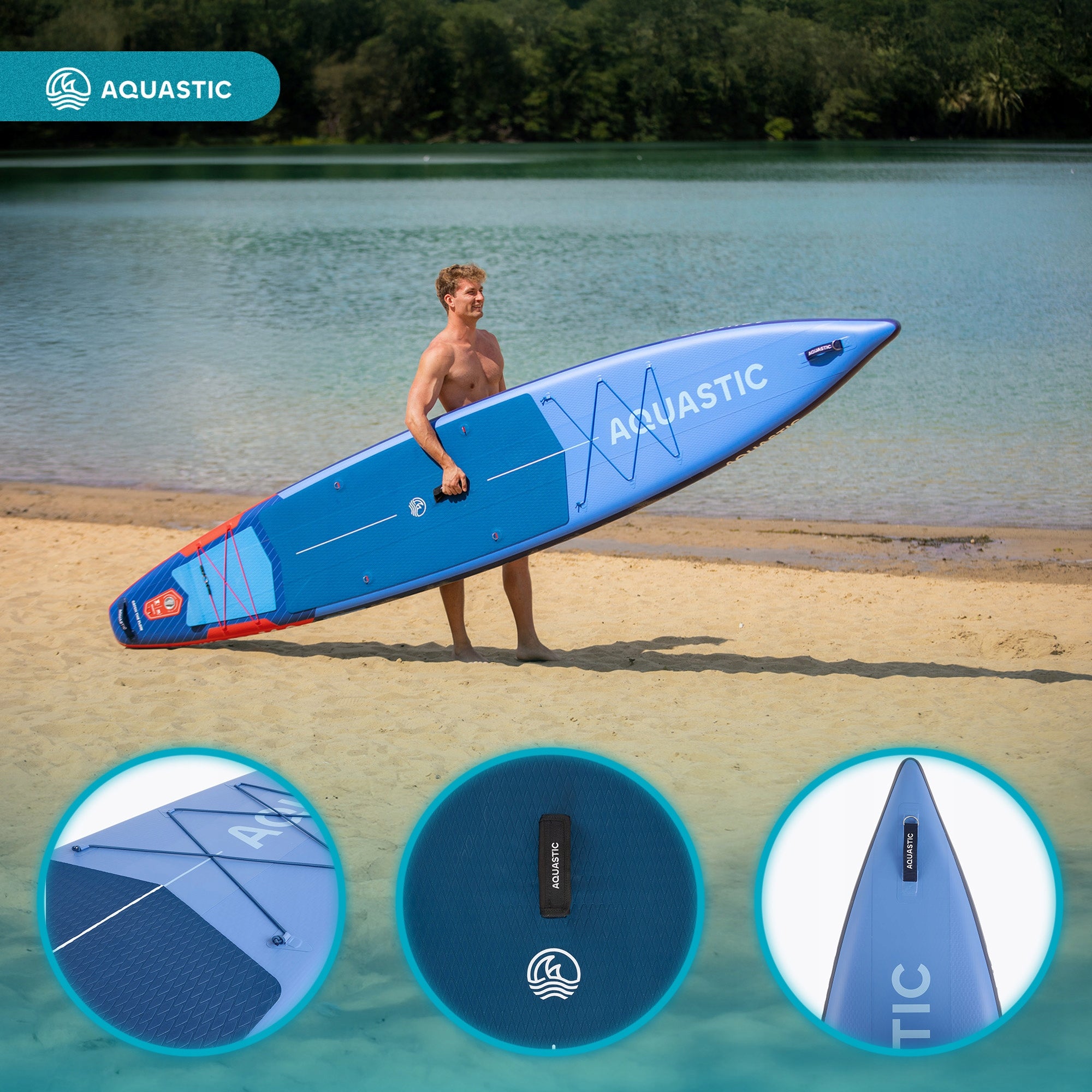 Swimming board SUP AQUASTIC Touring Pro 427 cm PADDLE PUMP Model Touring Pro 14'0"