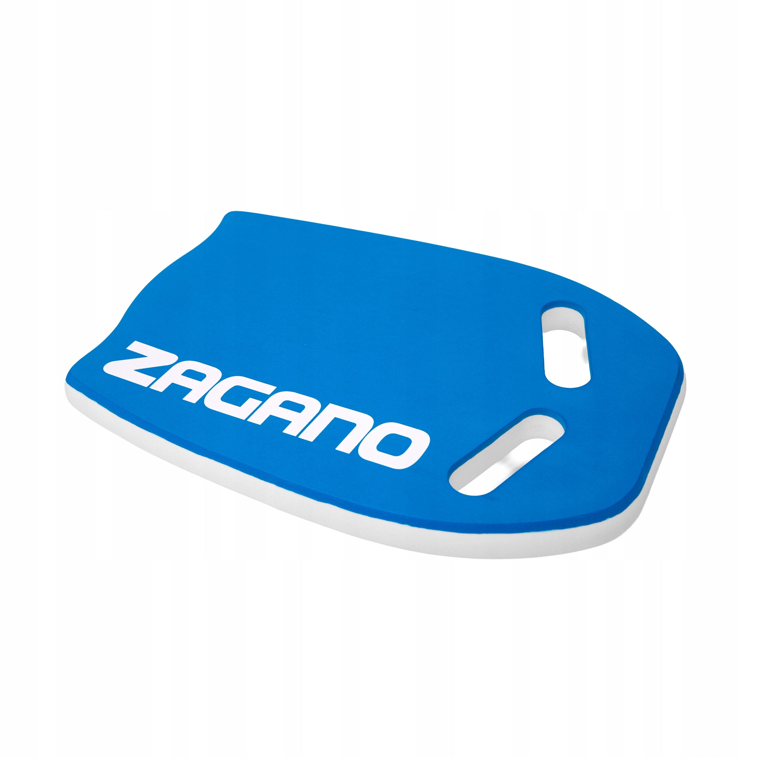 Swimming board unisex foam EVA light blue and white ZAGANO