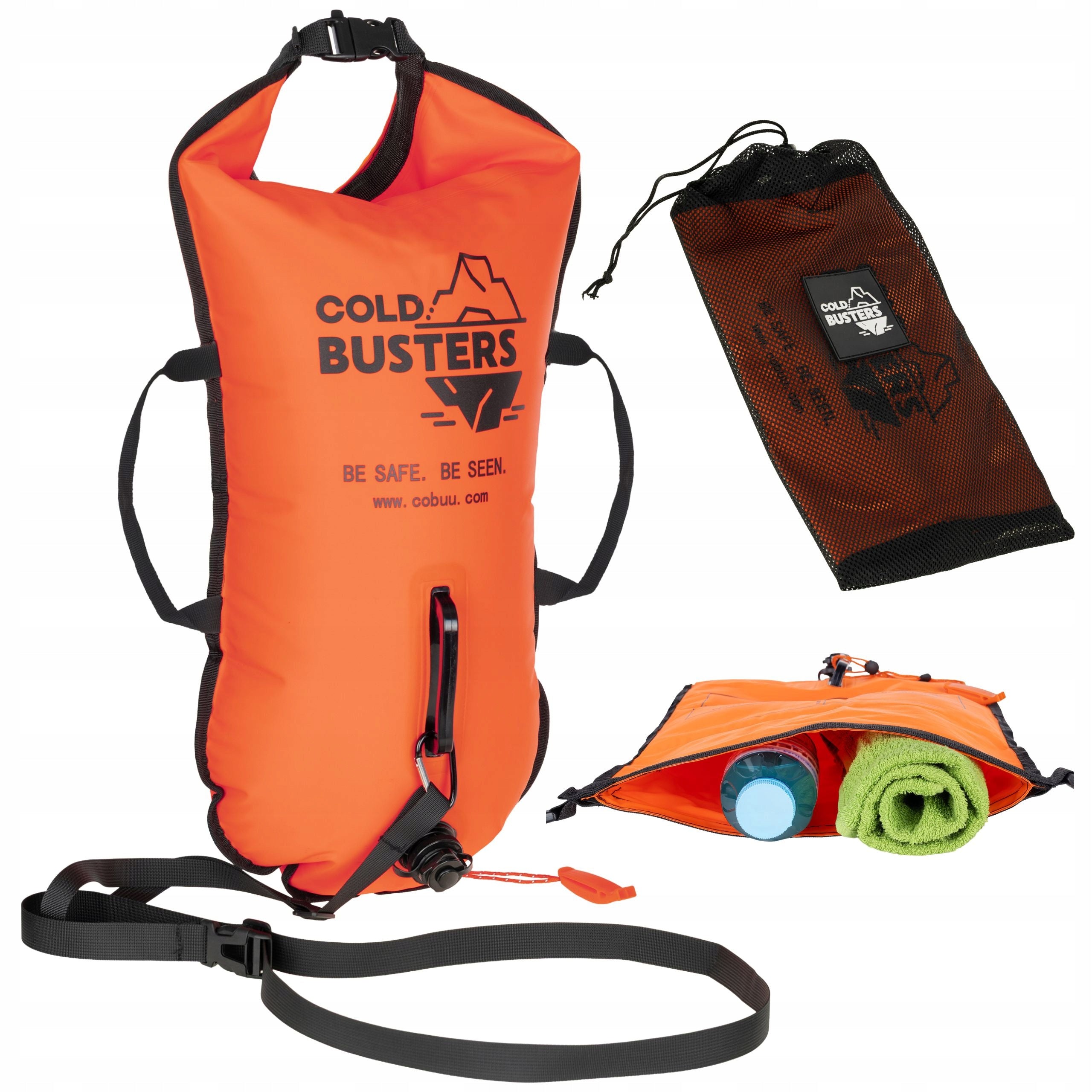 Swimming buoy belay inflatable buoy COLD BUSTERS