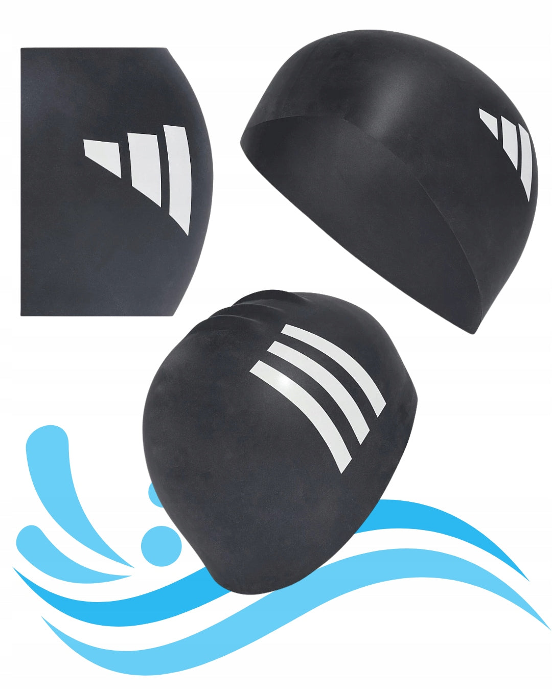 Swimming cap Adidas 3 Stripes Adult IA8306