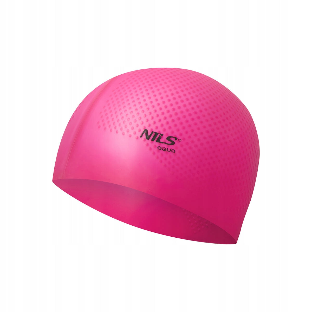 Swimming cap NQC dots NILS AQUA dark pink Packaging status original