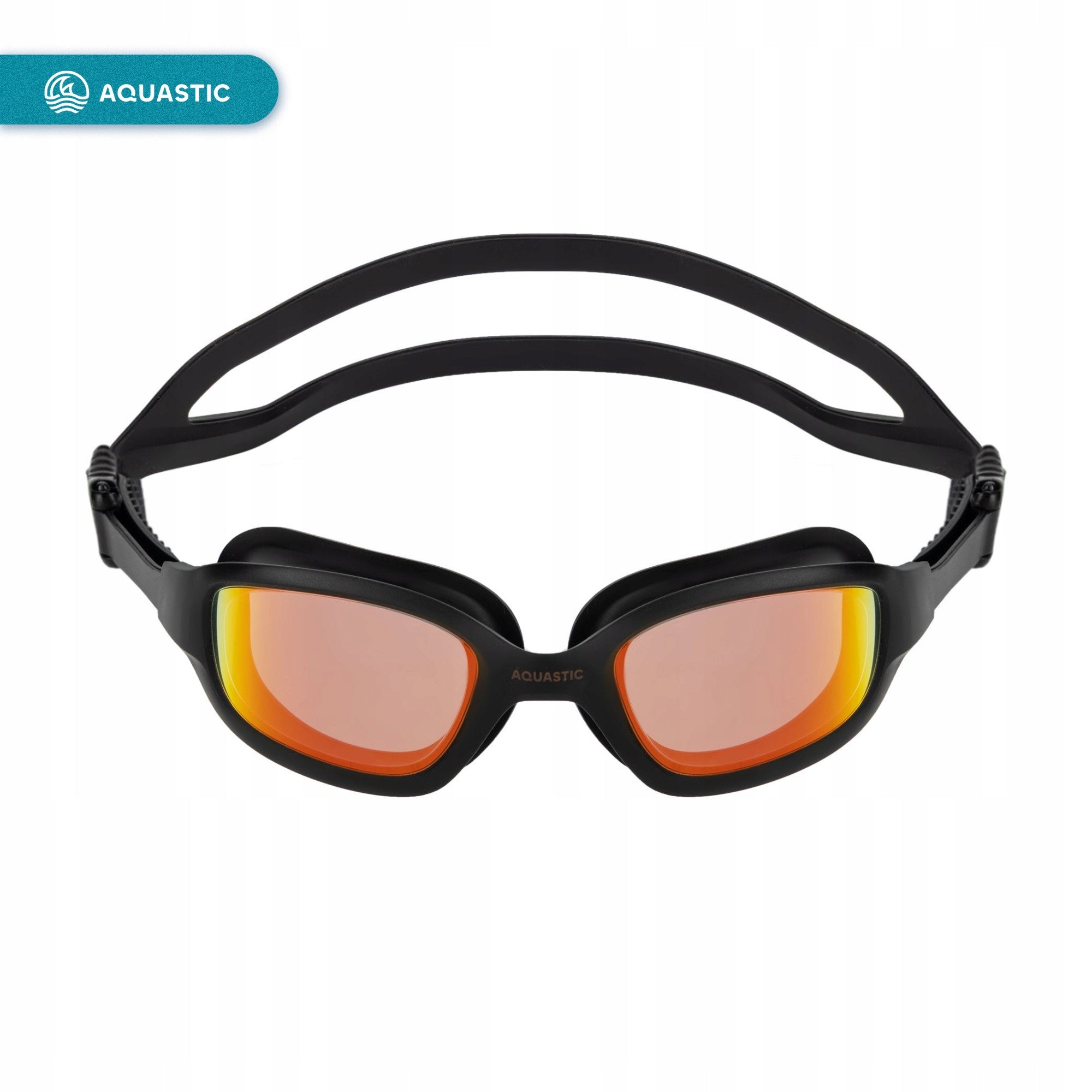 Swimming goggles AQUASTIC Vili black FOR WATER POOL ANTIFOG UV FILTER Model Vili