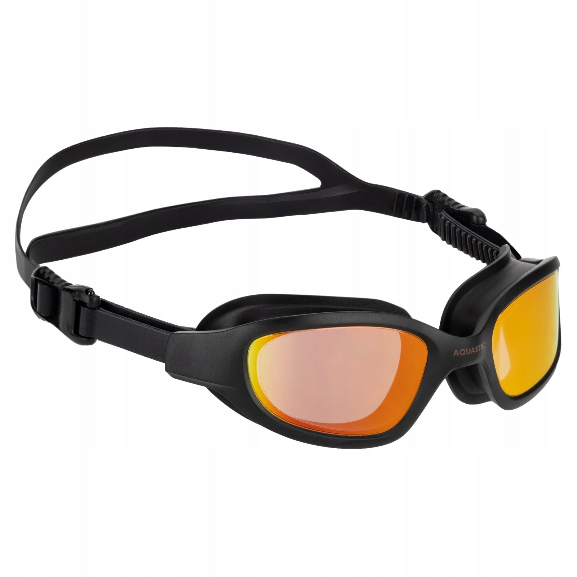 Swimming goggles AQUASTIC Vili black FOR WATER POOL ANTIFOG UV FILTER