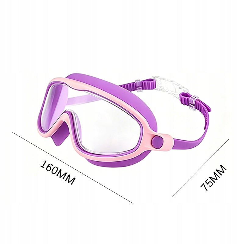 Swimming goggles Anti-fog large framefor children purple pink Manufacturer code ZN260418