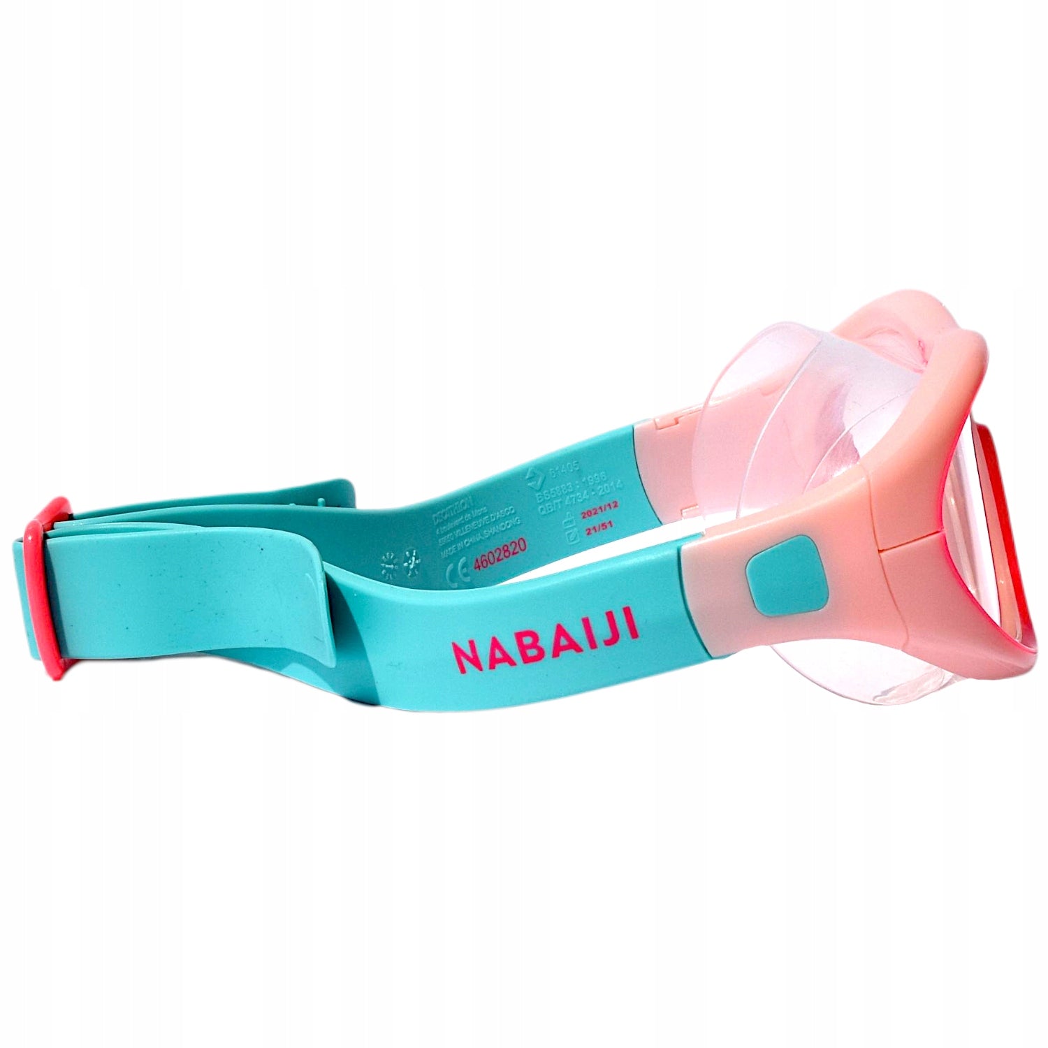 Swimming mask Nabaiji Swimdow V2 S clear glass Gender girl