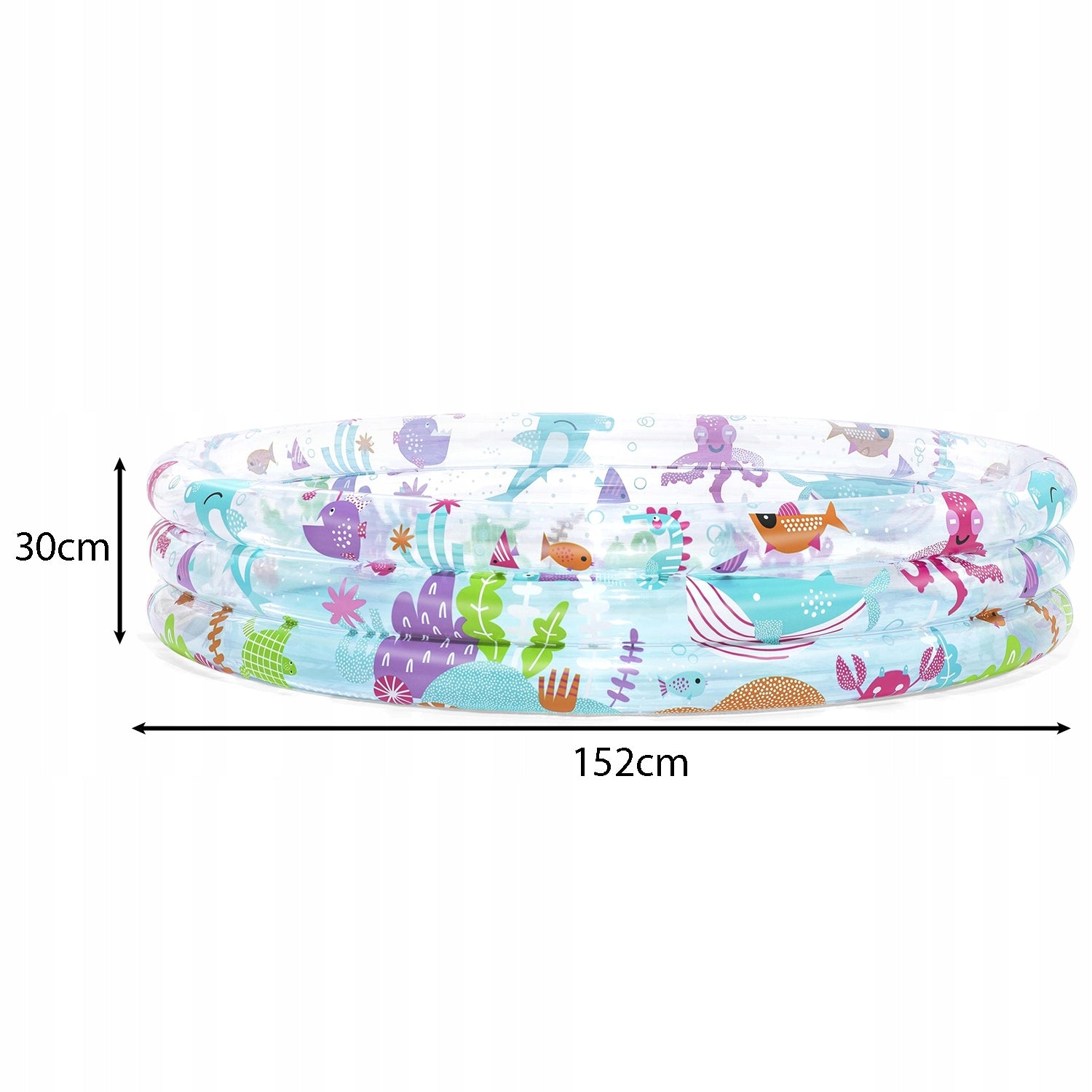 Swimming pool Inflatable Depths for Children Swimming pool 152X30cm Bestway 51004 Volume 282 l
