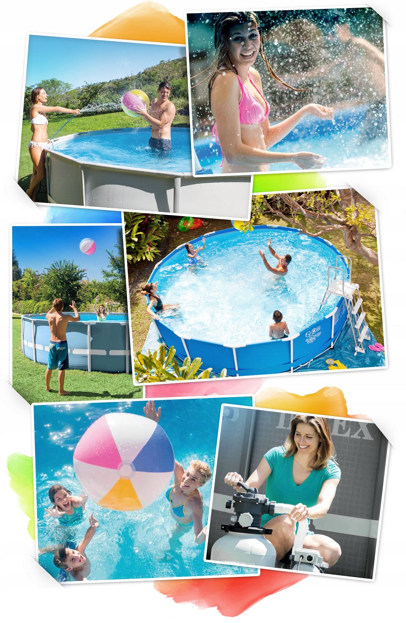 Swimming pool Intex 26784 300x175x80 + filter pump Volume 3539 l
