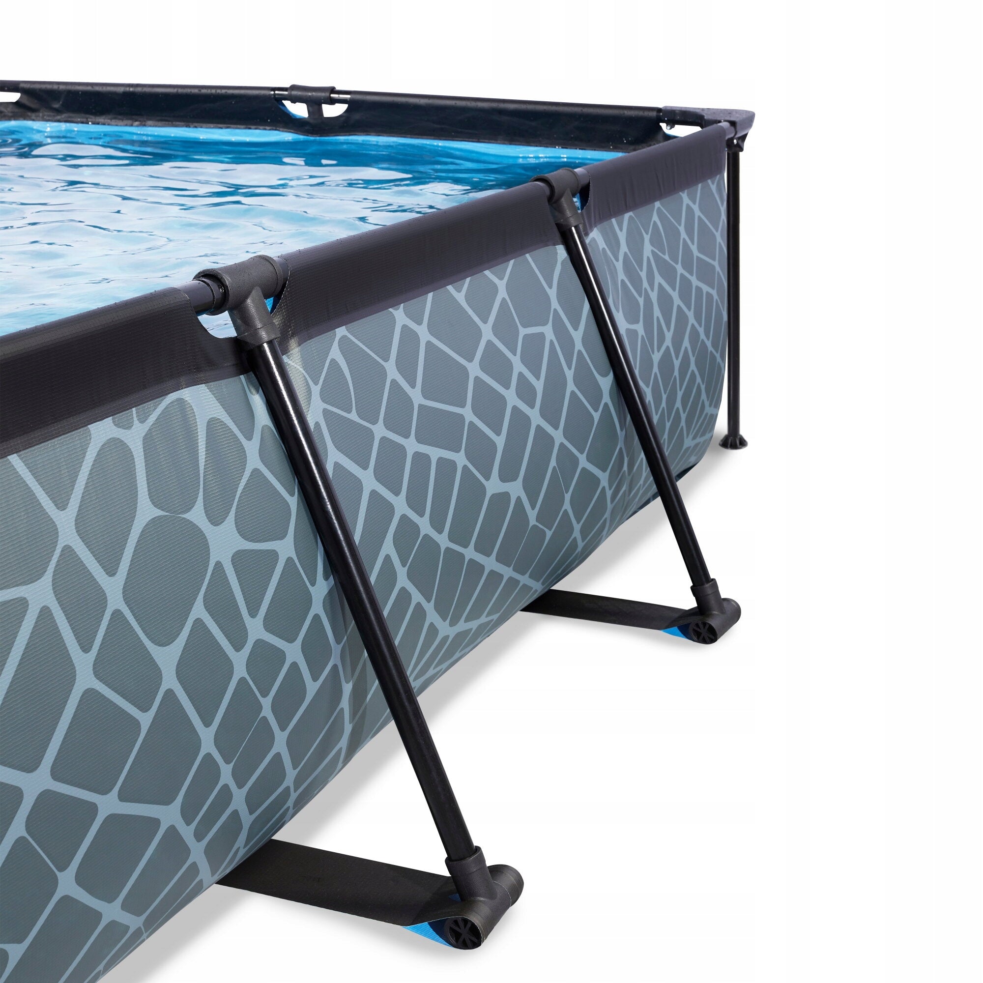 Swimming pool Stone EXIT 300x200x65cm with filter pump - grey Height 65 cm
