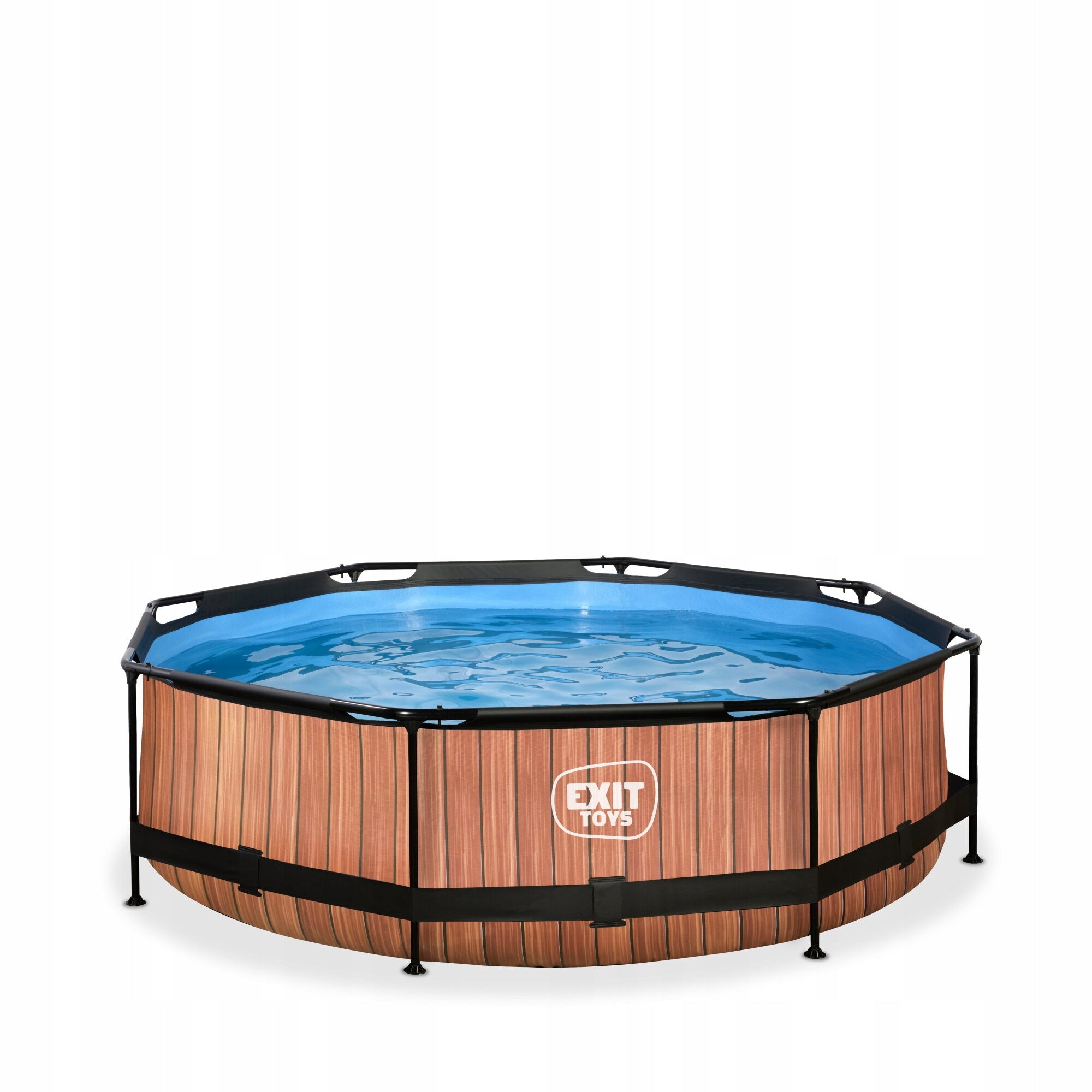 Swimming pool Wood EXIT ø300x76cm with filter pump - brown