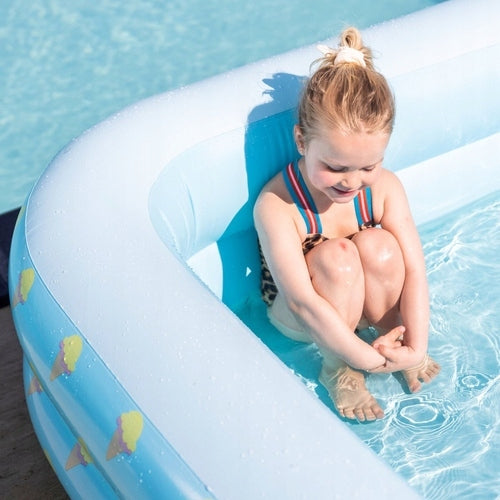 Swimming pool blue ice cream 300x175x51 cm Volume 830 l