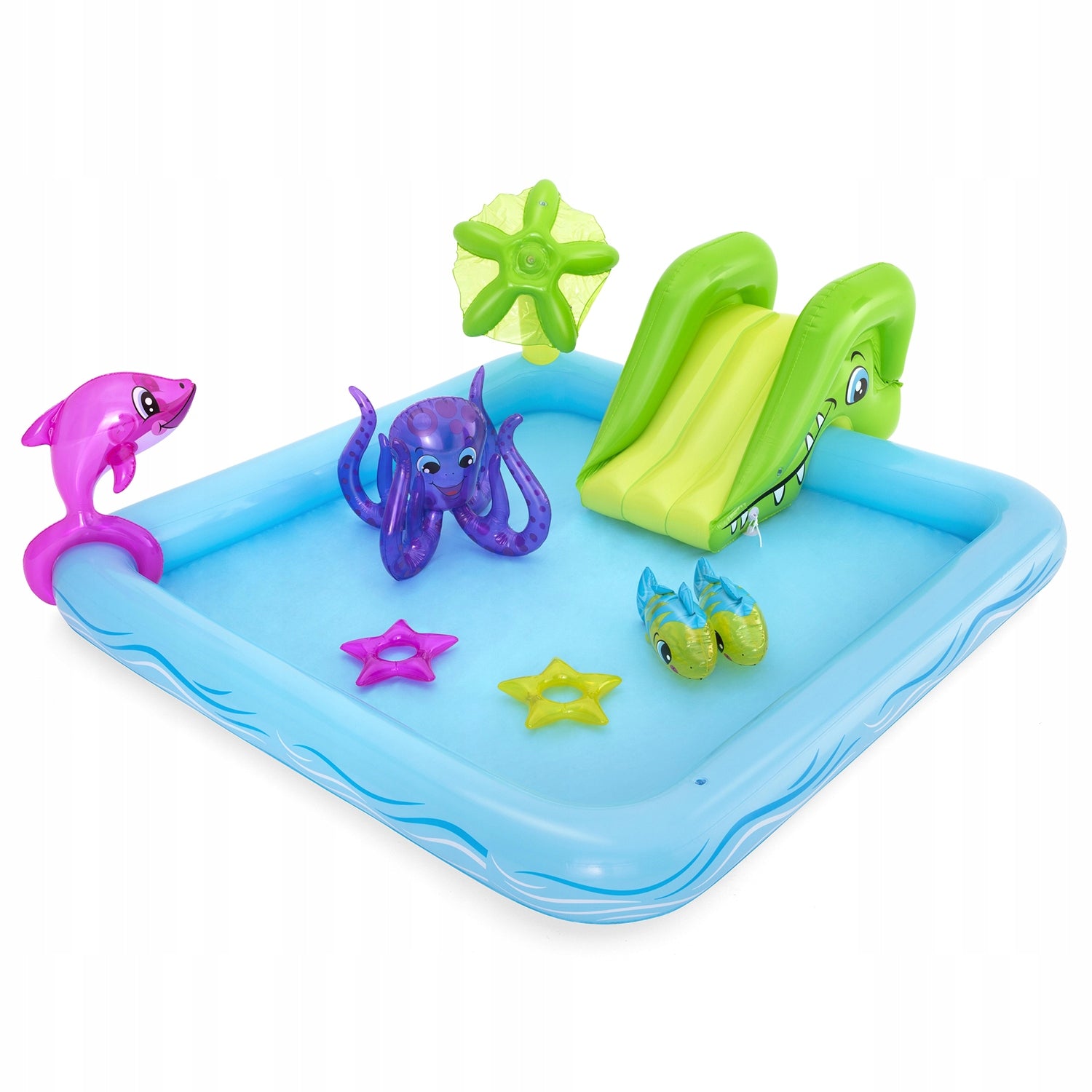 Swimming pool for children Slide Toys Water Square Play XL Bestway 53052 Packaging status original