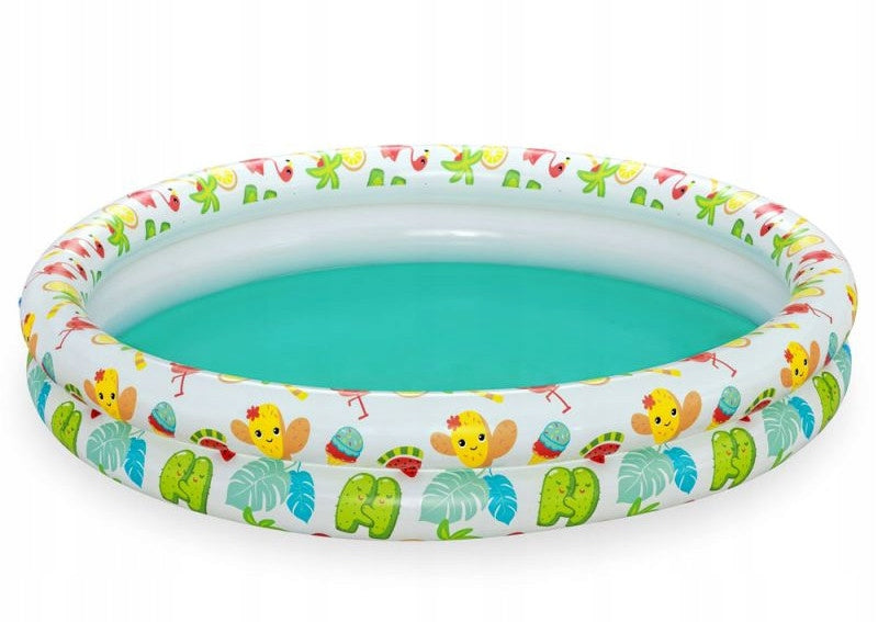 Swimming pool paddling pool for children 2+ circle and beach ball set Bestway Volume 137 l
