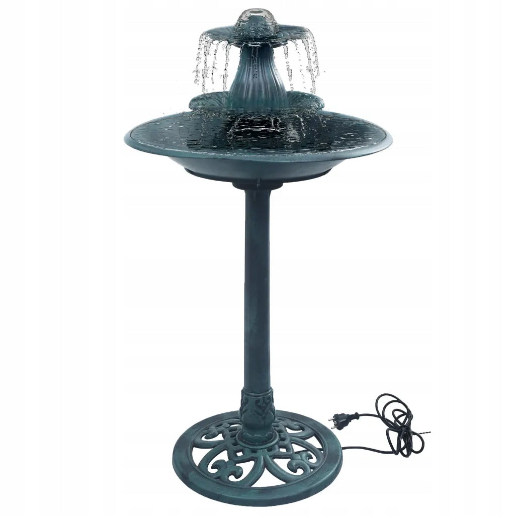 Swimming pool with bird fountain, green, 50x91 cm, plastic Product depth 50 cm