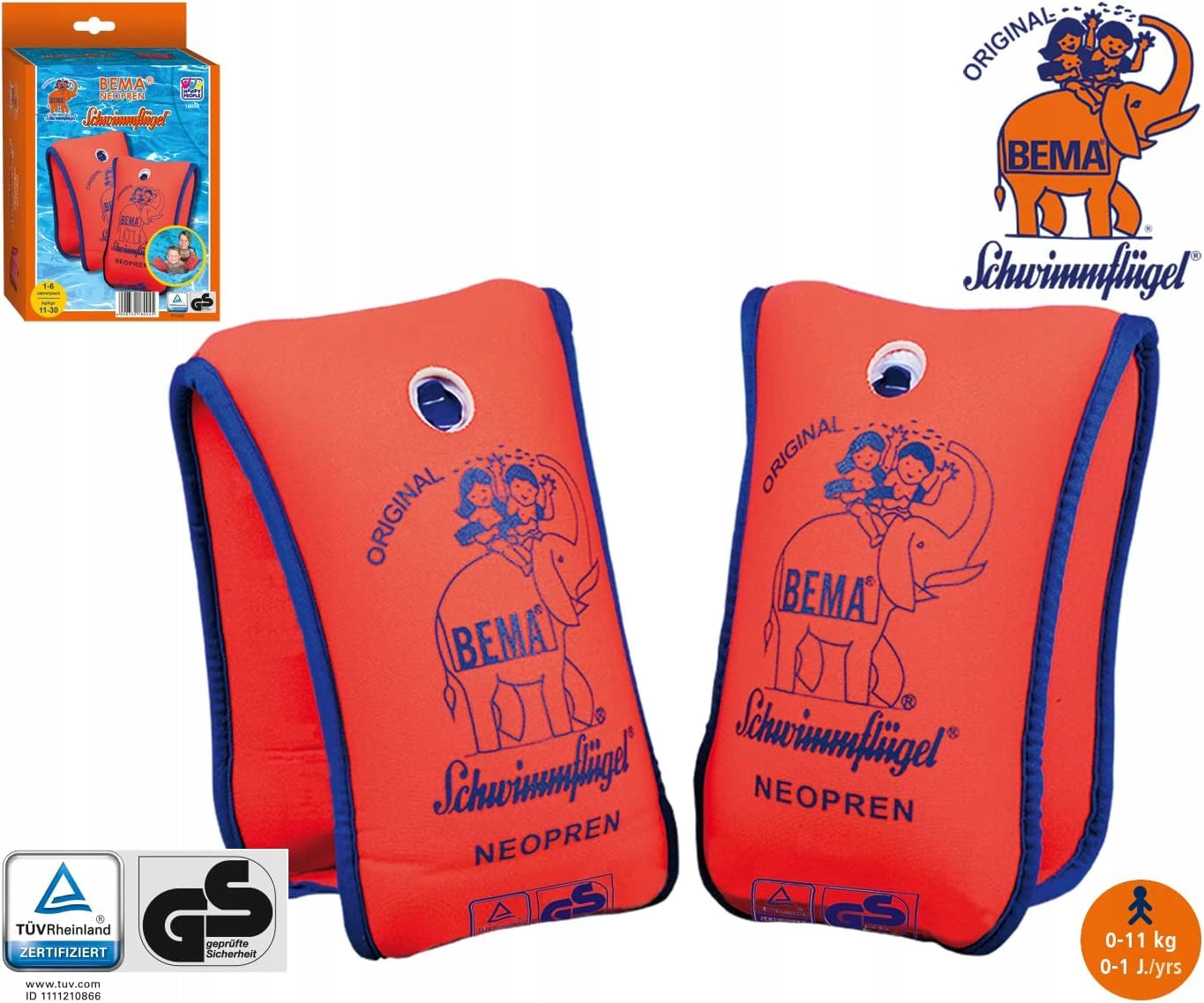 Swimming sleeves Bema HAPPY 11-30kg Manufacturer code 4007383031368.00