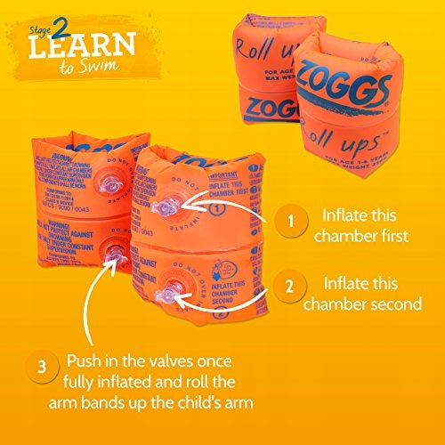 Swimming sleeves Zoggs ROLL UPS 1-6 years |11-25kg Brand Zoggs