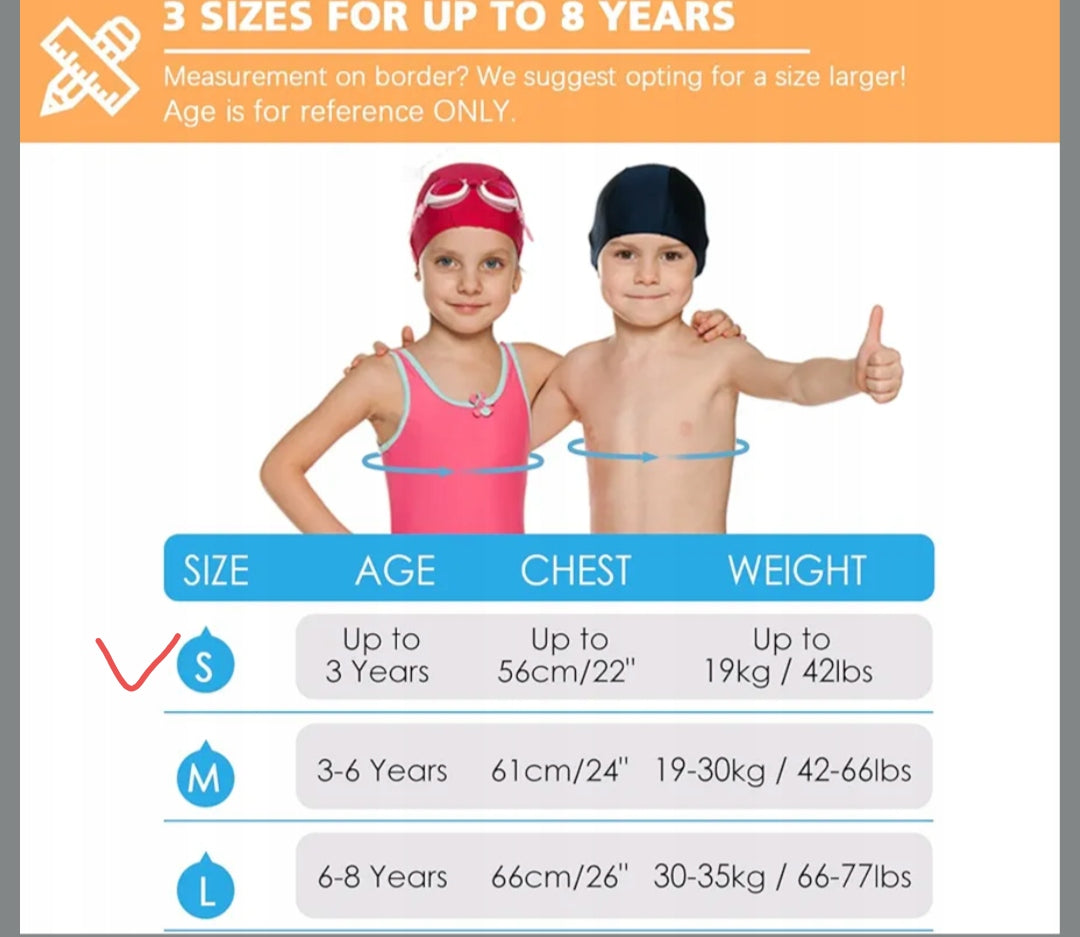 Swimming vest 1-3 years swim vest life vest Brand Splash About