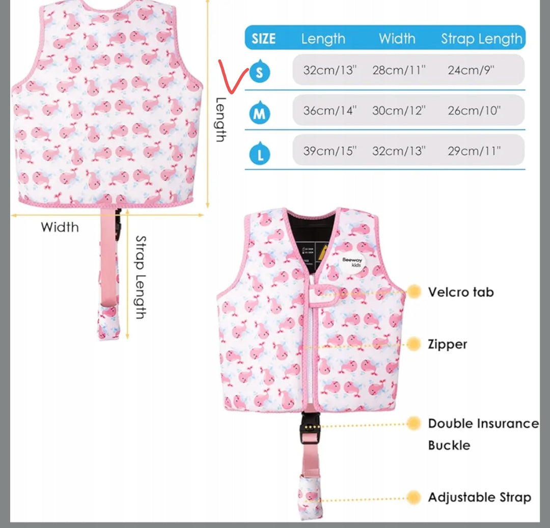 Swimming vest 1-3 years swim vest life vest Manufacturer code 5061016536032