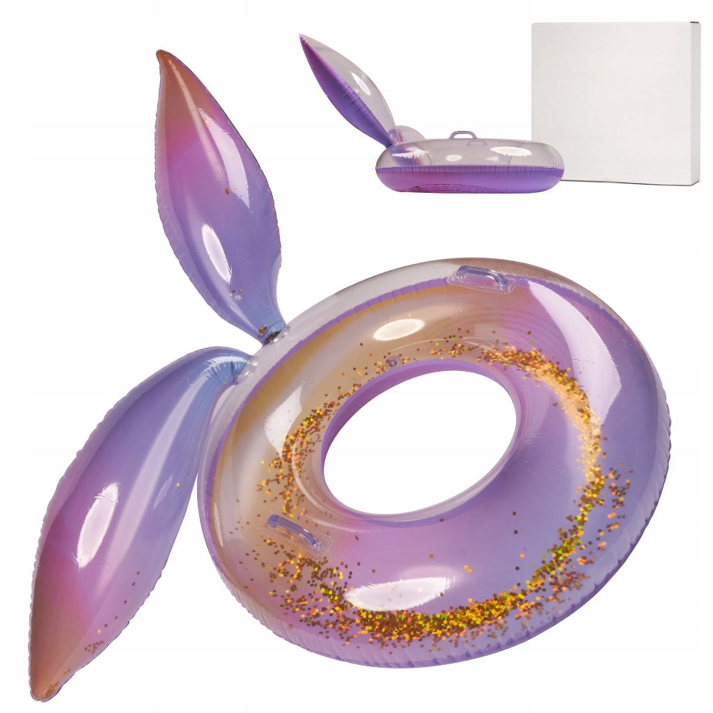 Swimming wheel circle inflatable mermaid with glitter galaxy 94 cm XXL max 60kg