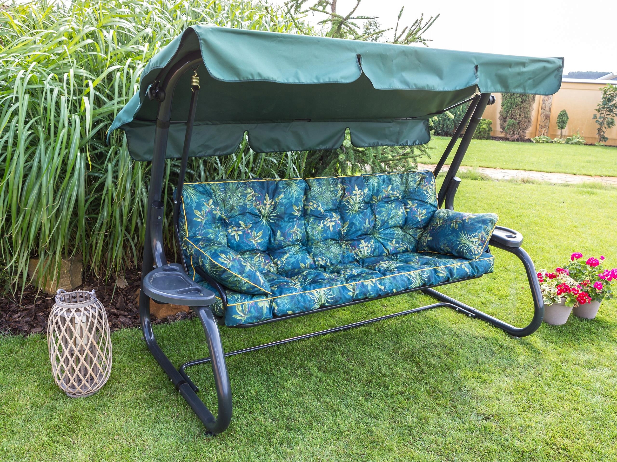 Swing Cushion for Garden Bench 150 cm Thick Waterproof + 2 Jaśki Manufacturer Hobbygarden