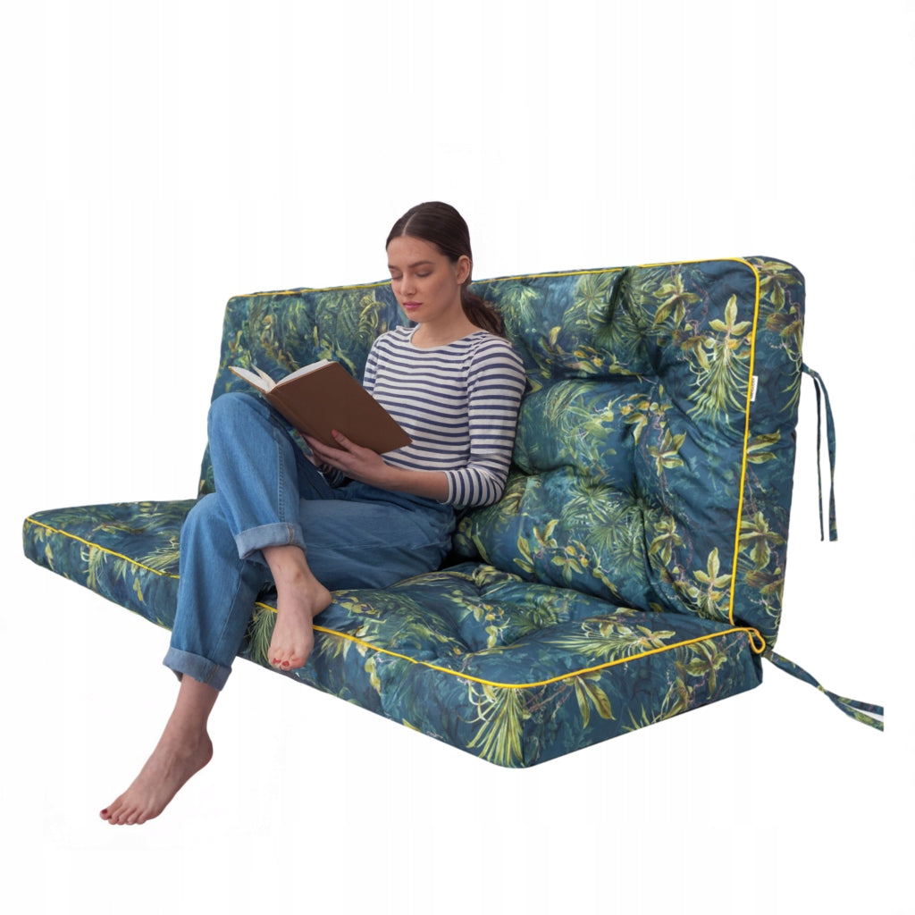 Swing Cushion for Garden Bench 150 cm Thick Waterproof + 2 Jaśki Packaging status original